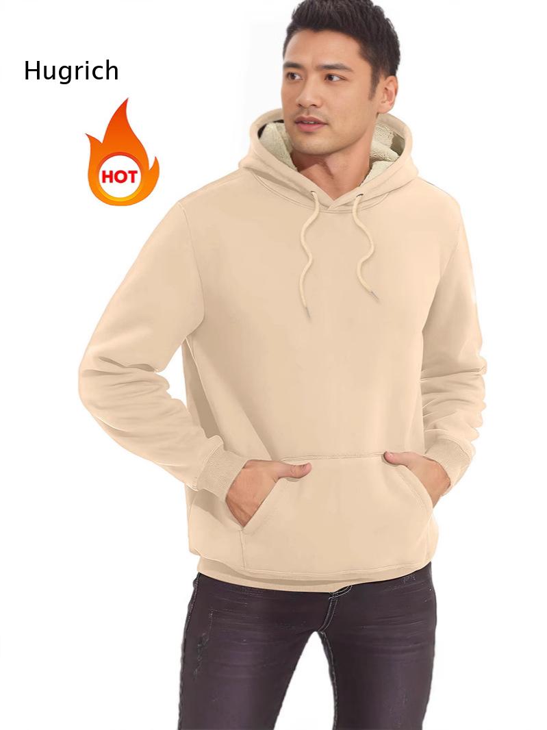 Men Sherpa Lined Hoodie Drawst - Sherpa Hoodie Fleece recension och pris