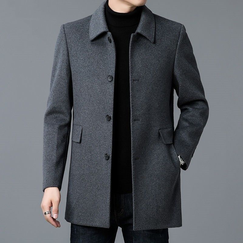 Wool Blend Coat White Mans Sha - Wool Scarf Men recension och pris