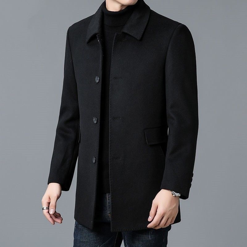 Wool Blend Coat White Mans Sha - Wool Scarf Men recension och pris