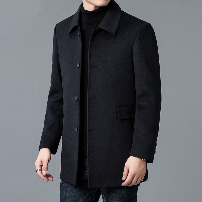 Wool Blend Coat White Mans Sha - Wool Scarf Men recension och pris