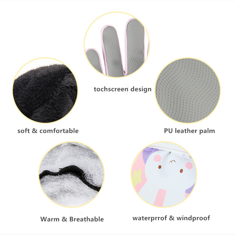 Kids Winter Snow Ski Gloves, W - Snow Glove Insulated recension och pris