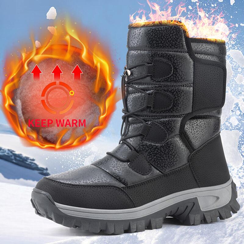 New Warm Men Plush Snow Boots  - Waterproof Winter Boot recension och pris