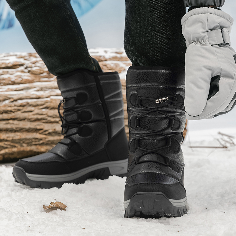New Warm Men Plush Snow Boots  - Waterproof Winter Boot recension och pris